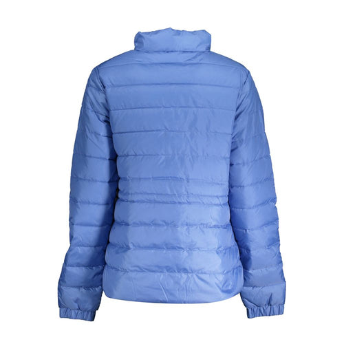 Light Blue Polyester Women's Jacket