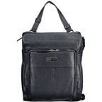 Damenrucksack aus blauem Polyurethan