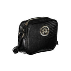 Black Polyurethane Women Handbag
