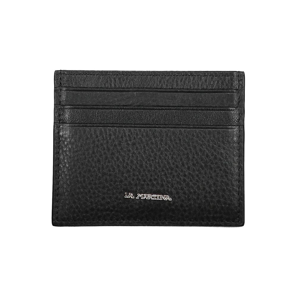 Black Leather Men's Wallet Holder