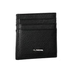 Black Leather Men's Wallet Holder