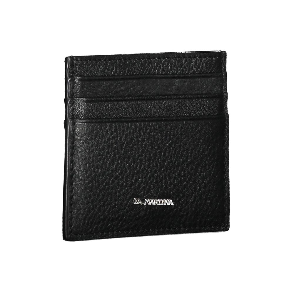 Black Leather Men's Wallet Holder