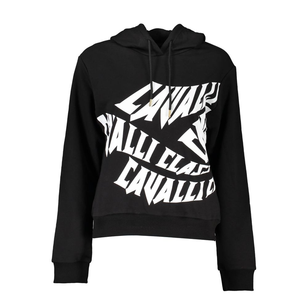 Damen-Sweatshirt aus schwarzer Baumwolle
