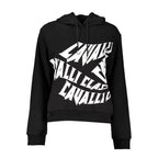 Damen-Sweatshirt aus schwarzer Baumwolle