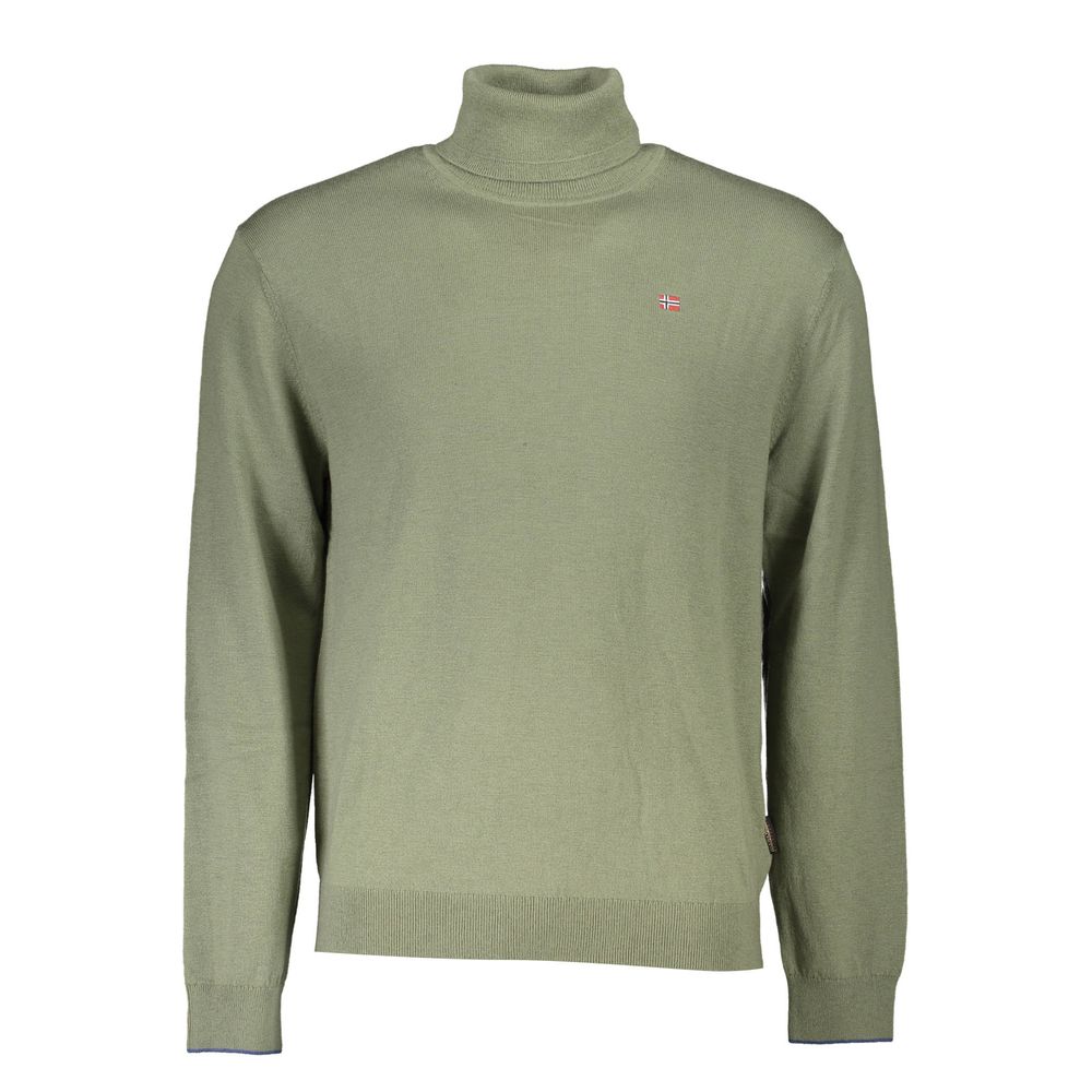 Grüner Wollpullover für Herren