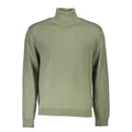 Grüner Wollpullover für Herren