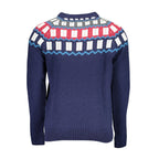 Blue Wool Men Sweater