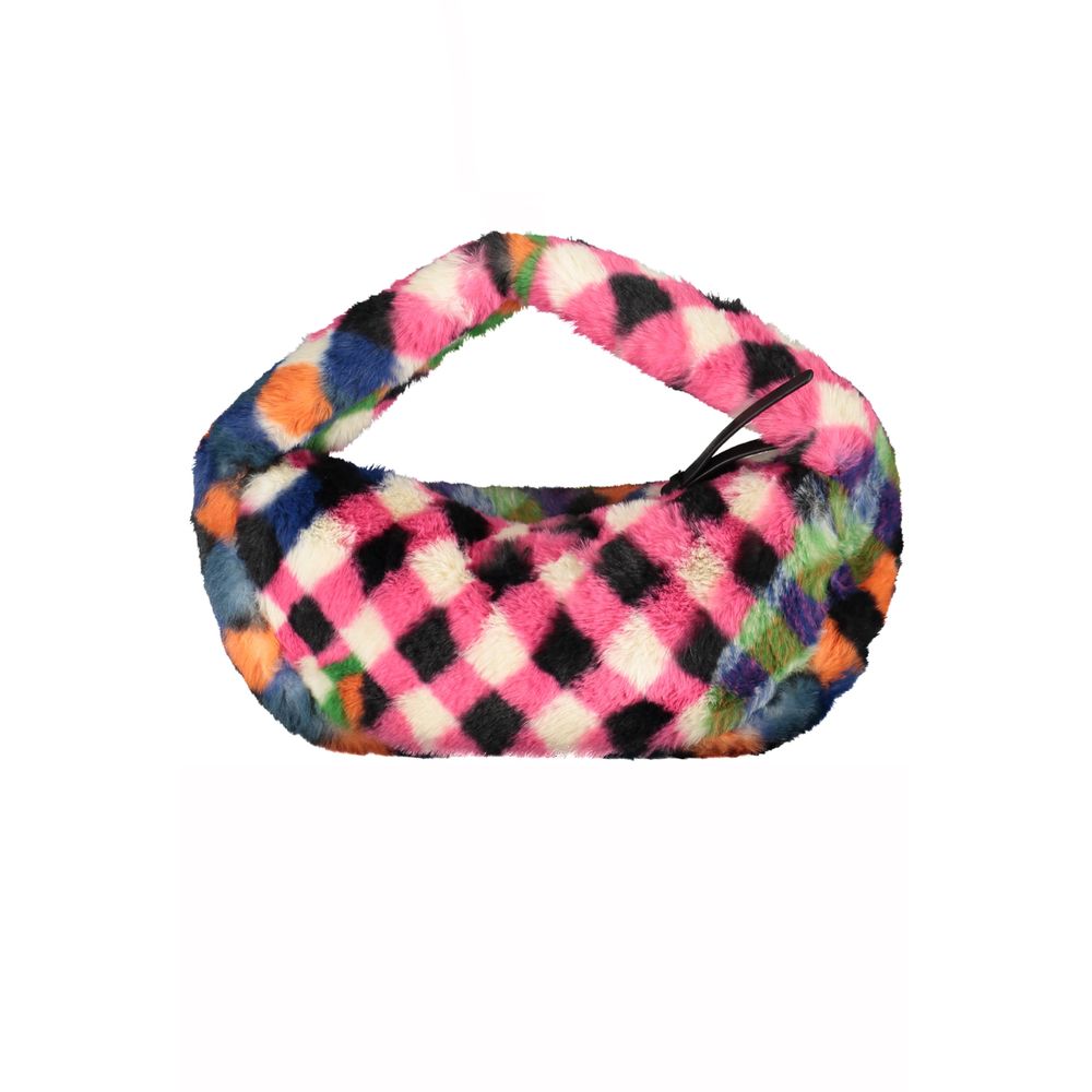 Schwarze Polyurethan Damenhandtasche