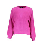 Rosa Polyester-Damenpullover
