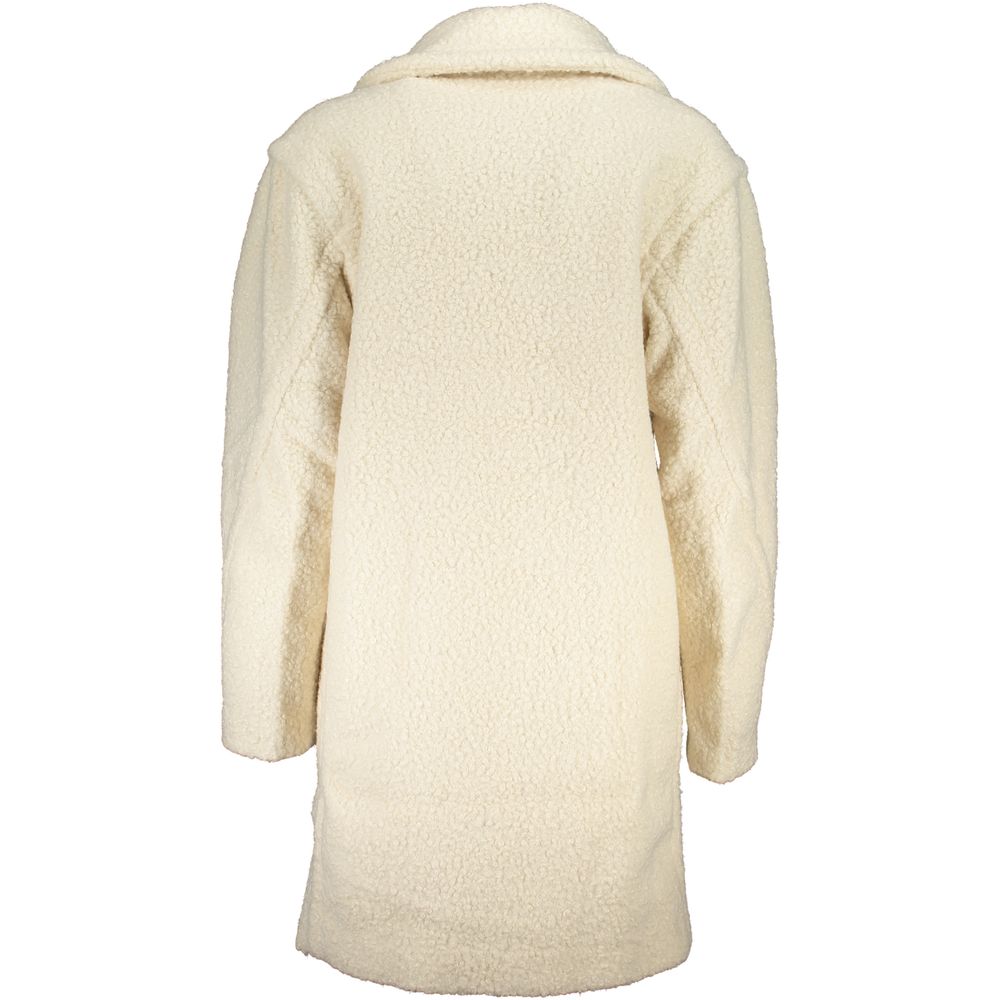 White Polyester Women's Jacket