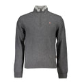 Grauer Herrenpullover aus Stoff