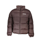 Brown Polyamide Men's Jacket