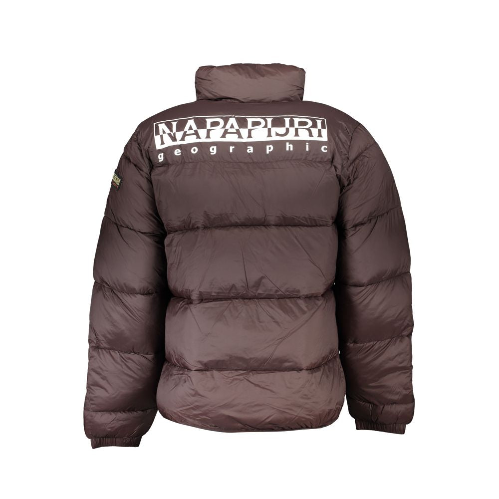 Brown Polyamide Men's Jacket