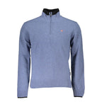 Blauer Herrenpullover aus Stoff