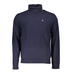 Blauer Herrenpullover aus Stoff