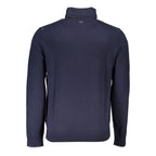 Blauer Herrenpullover aus Stoff