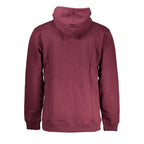 Red Cotton Men Sweater with Hood
