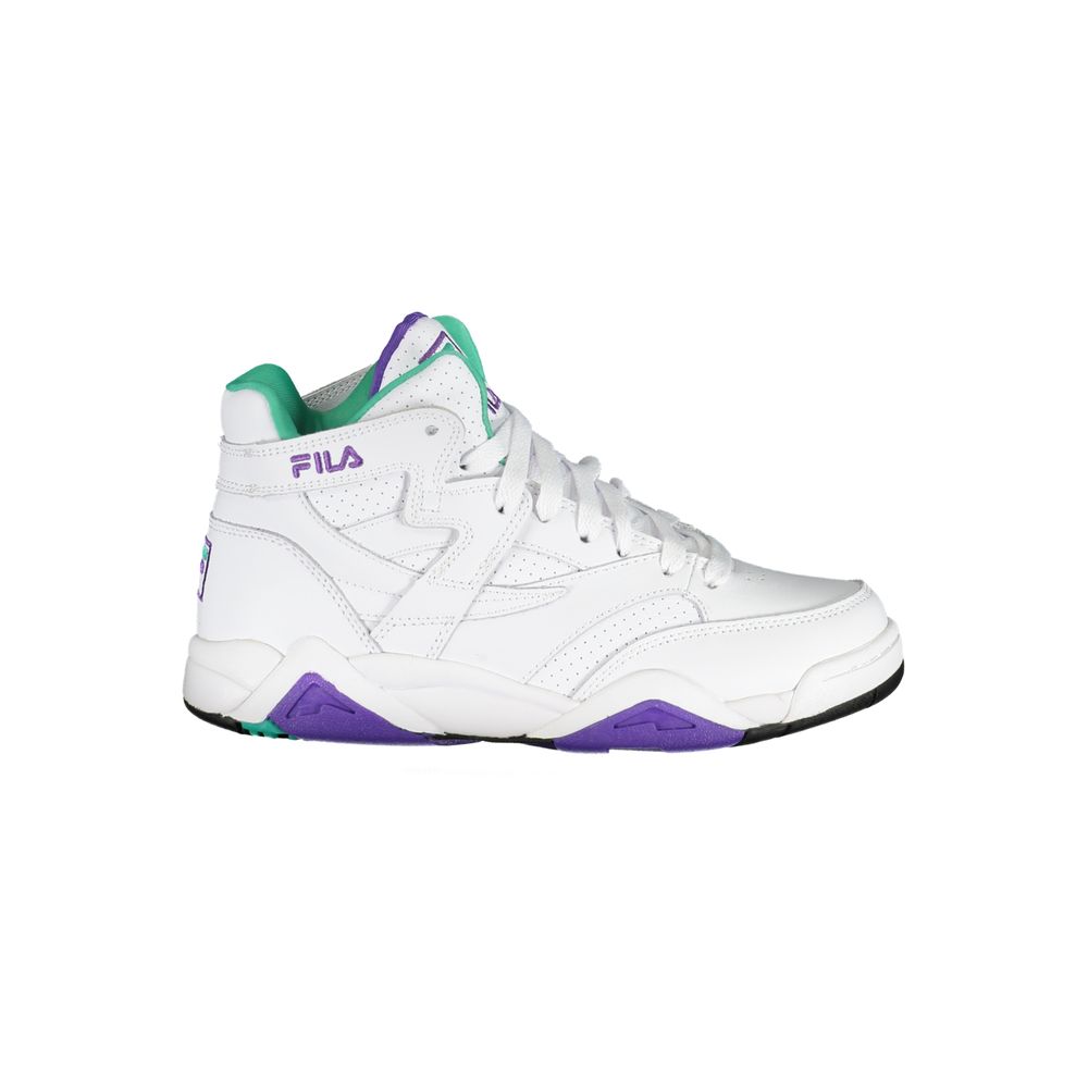 White Polyurethane Women's Sneaker