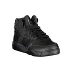 Black Polyurethane Women Sneaker
