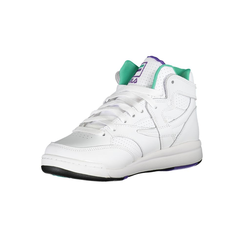 White Polyurethane Women's Sneaker