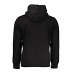 Schwarzer Baumwollpullover für Herren