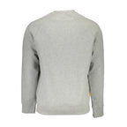 Grey Cotton Men Sweatshirt