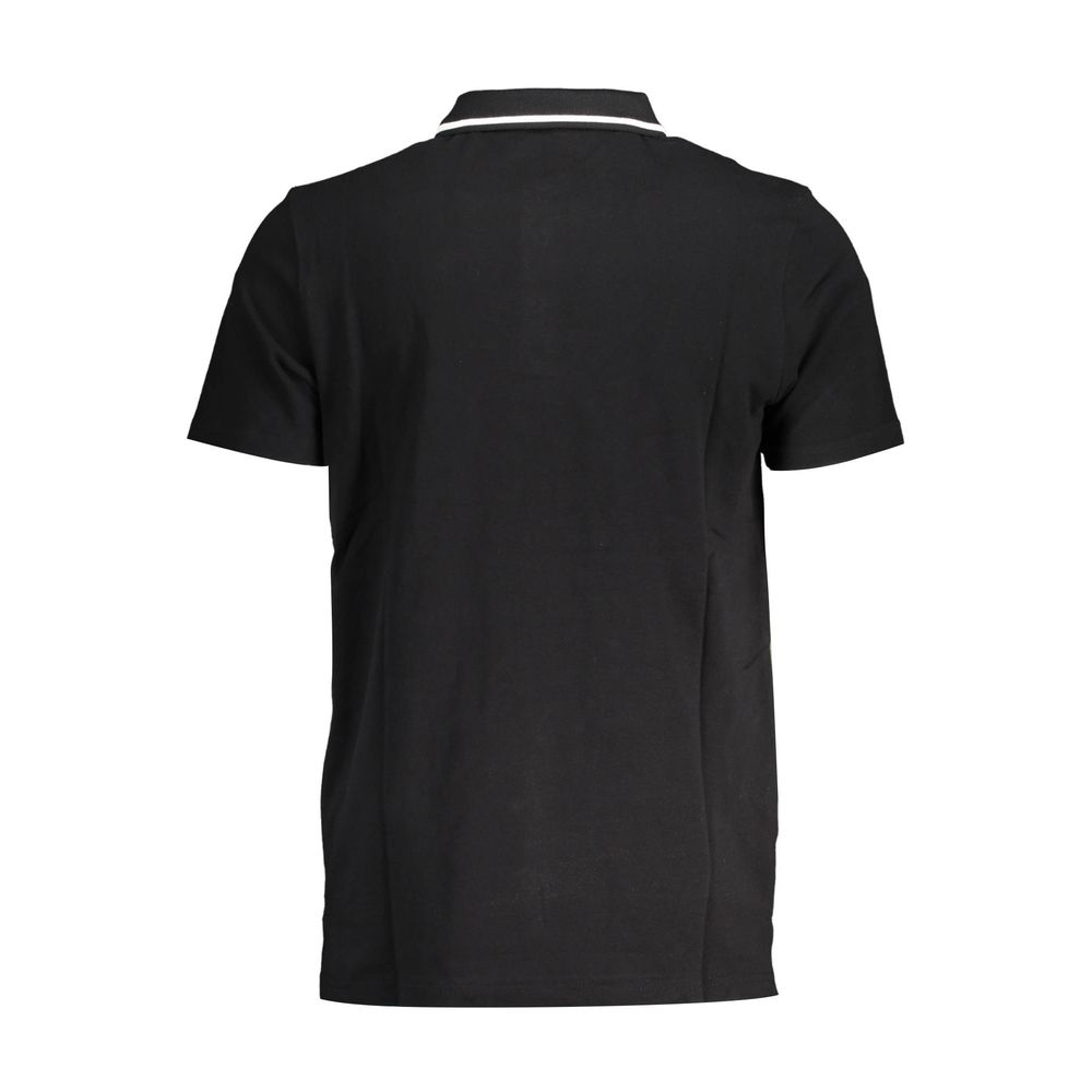 Black Cotton Men's Polo Shirt