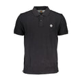 Schwarzes Herren-Poloshirt aus Baumwolle