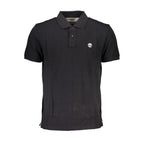 Schwarzes Herren-Poloshirt aus Baumwolle