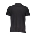 Schwarzes Herren-Poloshirt aus Baumwolle