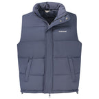 Blaue Polyester Herren Weste