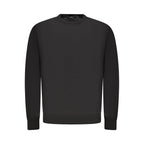 Schwarzer Herrenpullover aus Wolle