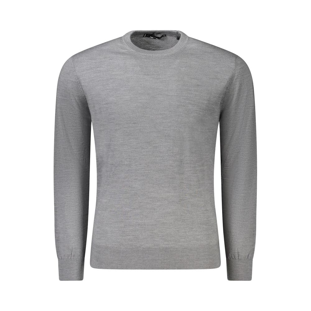 Herrenpullover Wollgrau