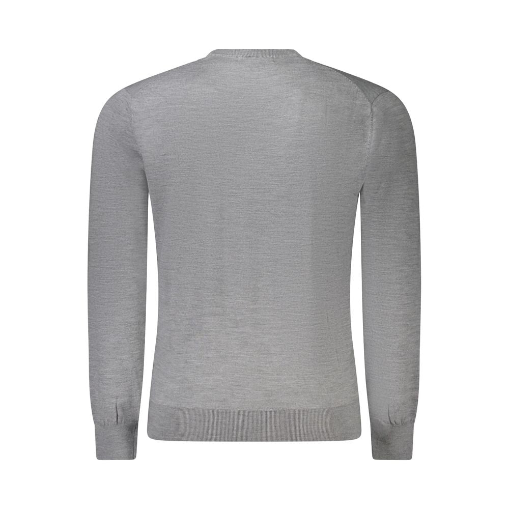Herrenpullover Wollgrau