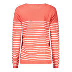 Roter Leinen-Pullover für Damen