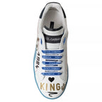 Blue White Printed Portofino Melt Sneakers