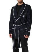 Dark Blue DG Embroidery Jacket Robe Blazer