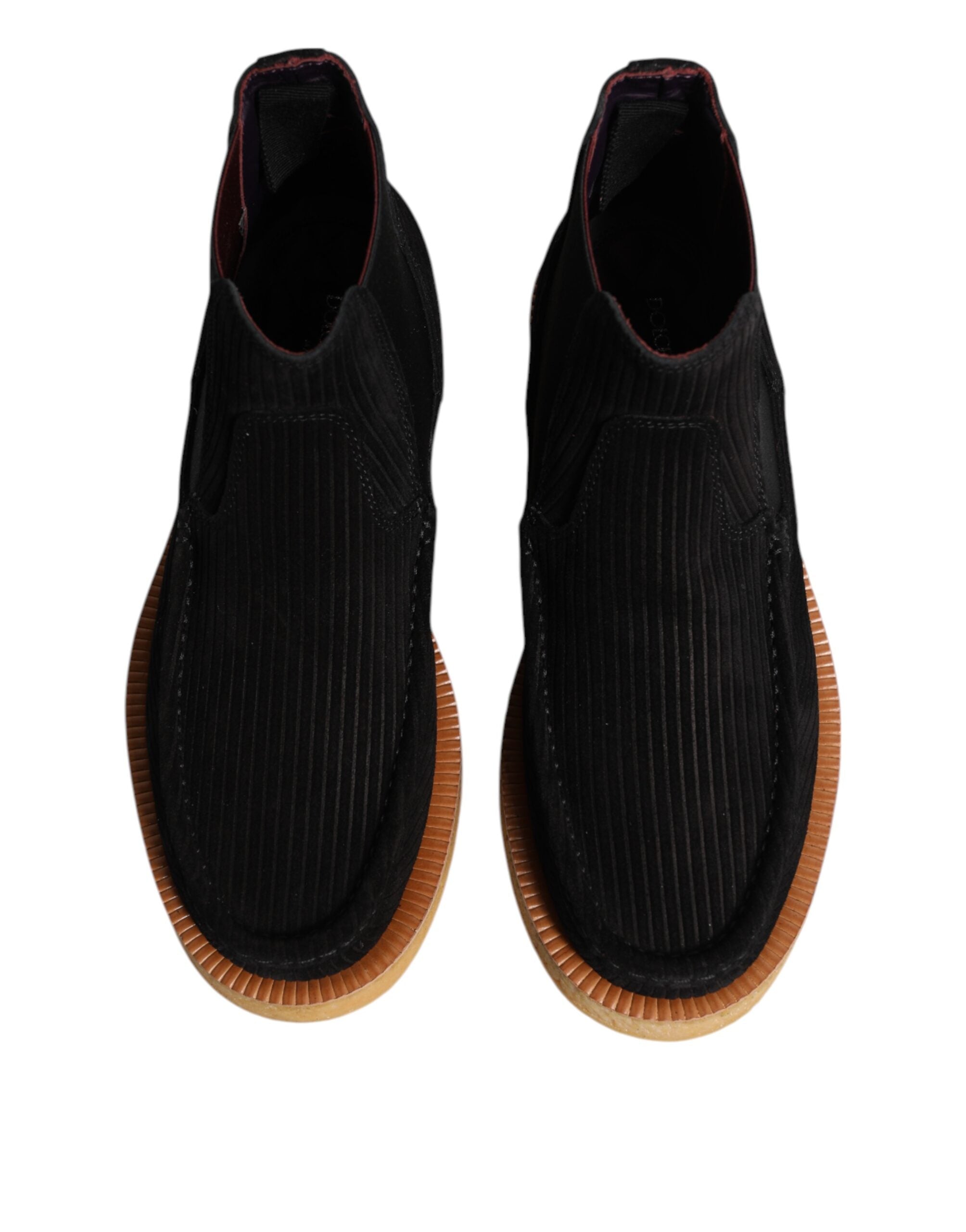Stivaletti slip-on in camoscio di vitello nero