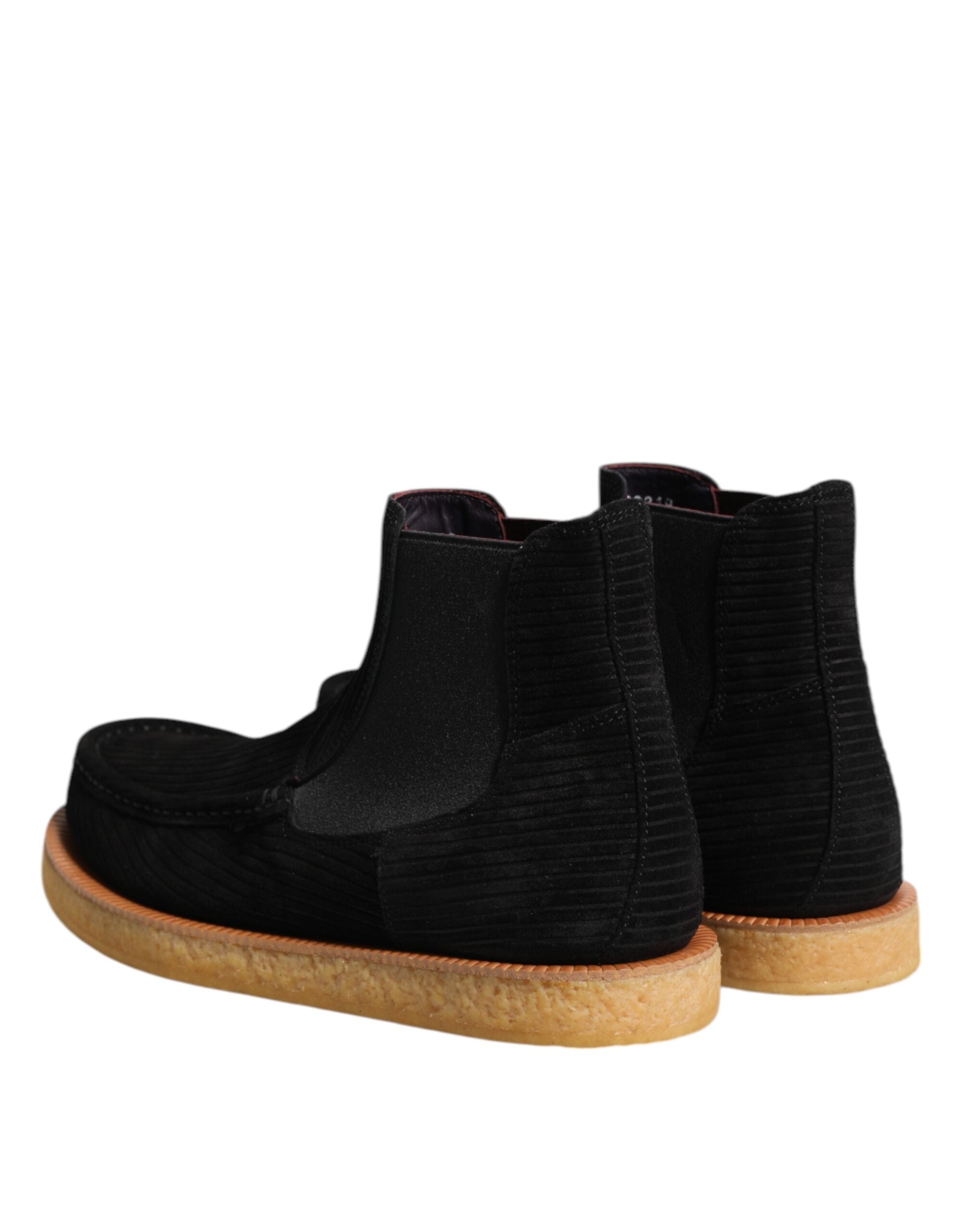 Stivaletti slip-on in camoscio di vitello nero