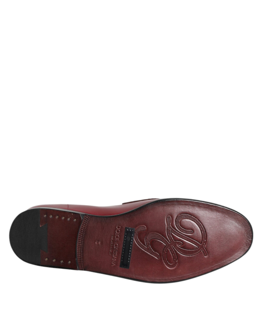 Bordeauxrote elegante Slipper aus Leder