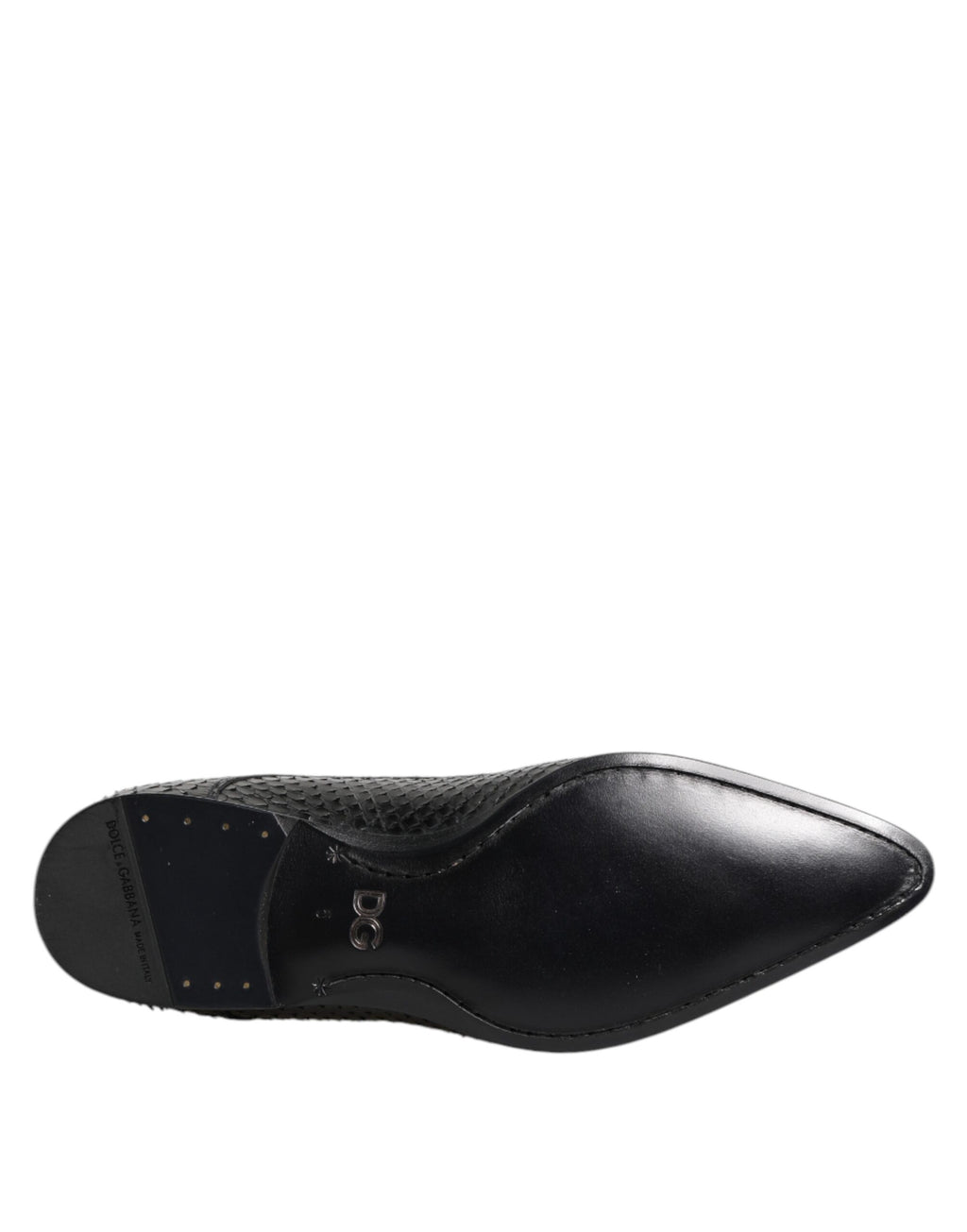 Schwarze Exotic Leder Schnürschuhe (Derby)