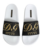 White Black Leather Sandals Beachwear Shoes