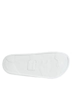 White Black Leather Sandals Beachwear Shoes
