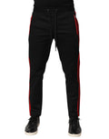 Red Stripe Baumwoll-Logo-Jogger-Sweatpants