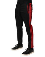 Red Stripe Baumwoll-Logo-Jogger-Sweatpants