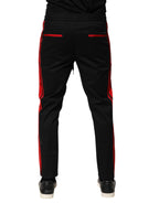 Red Stripe Baumwoll-Logo-Jogger-Sweatpants