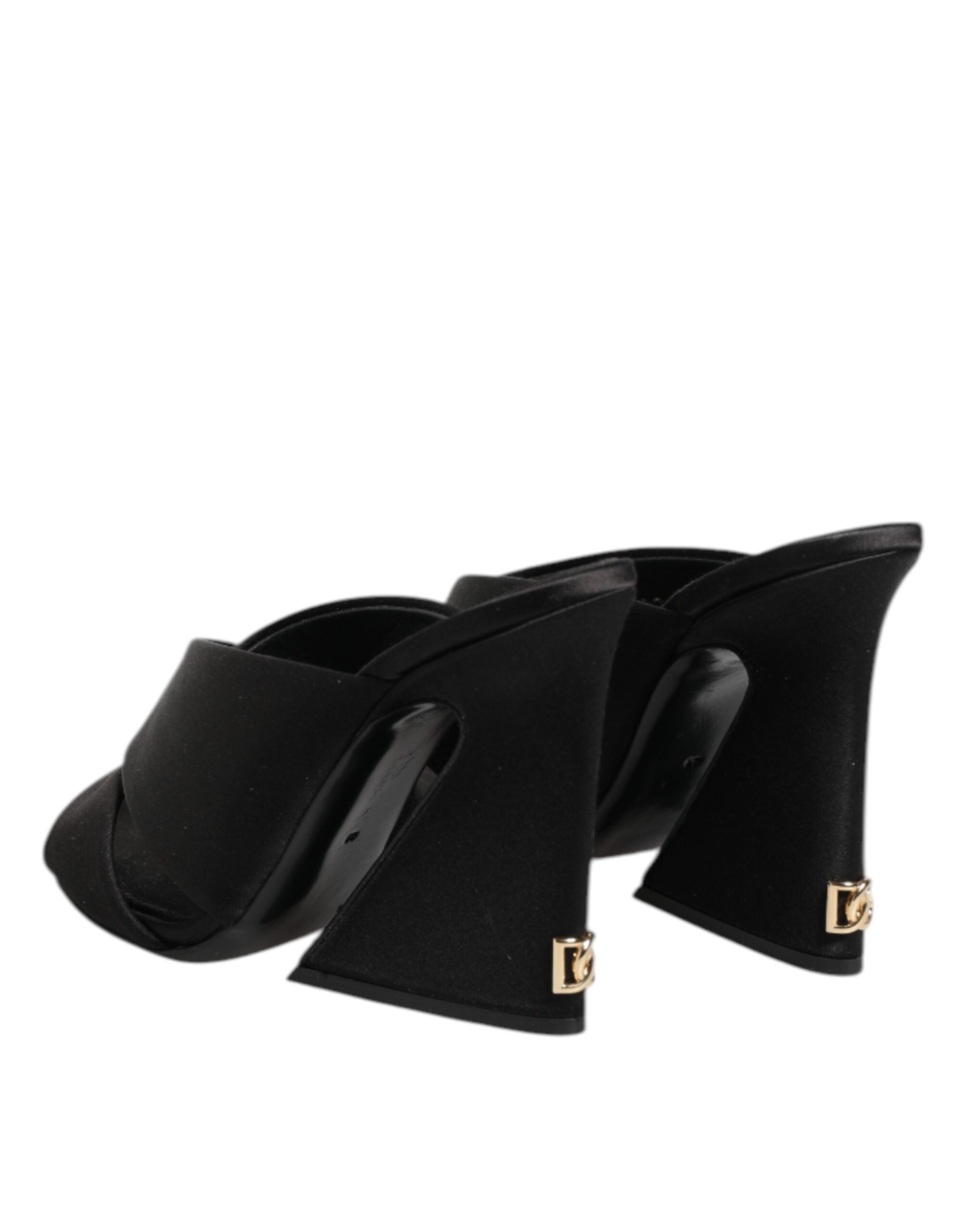 Black Keira Baroque High Heel Sandals