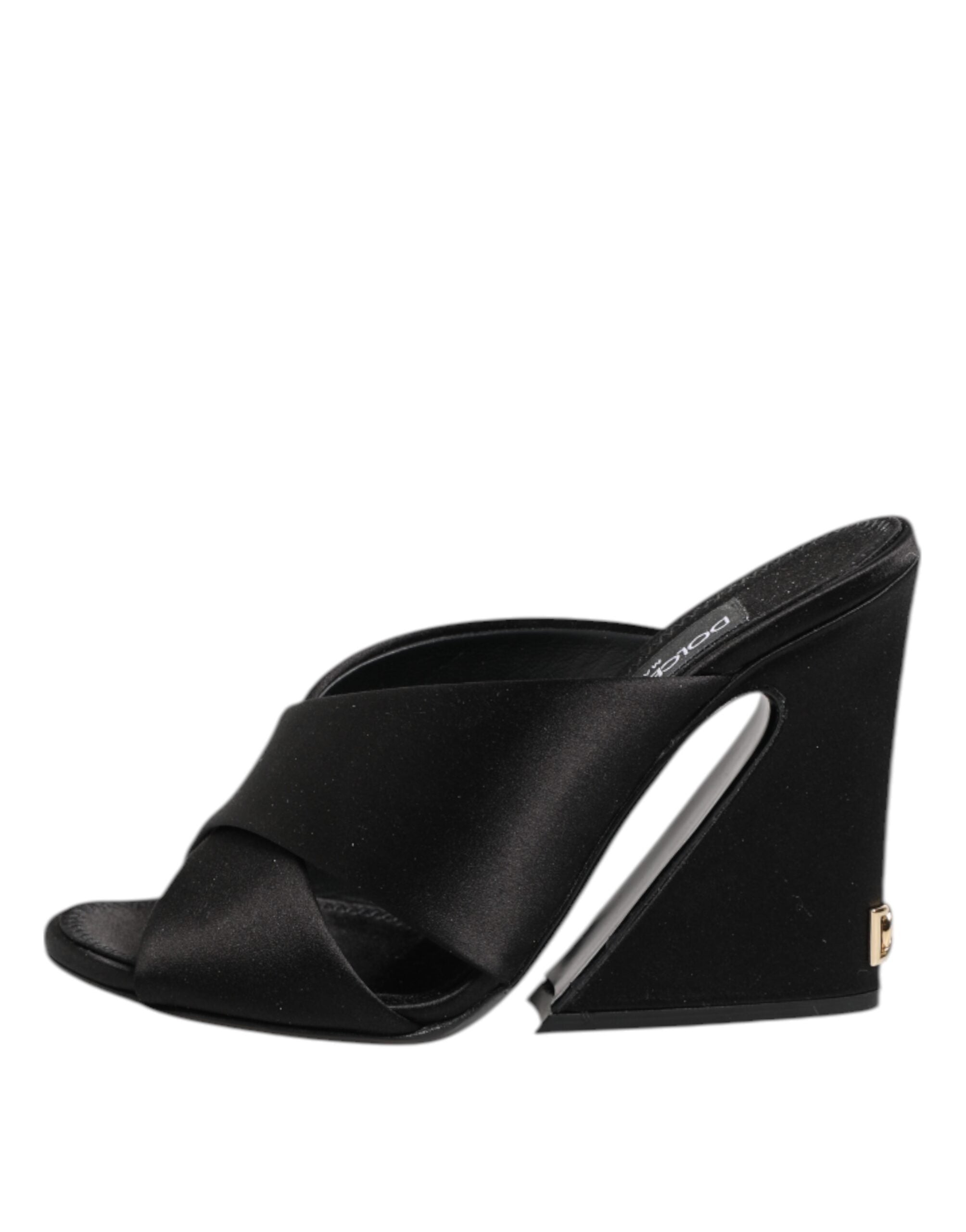 Black Keira Baroque High Heel Sandals
