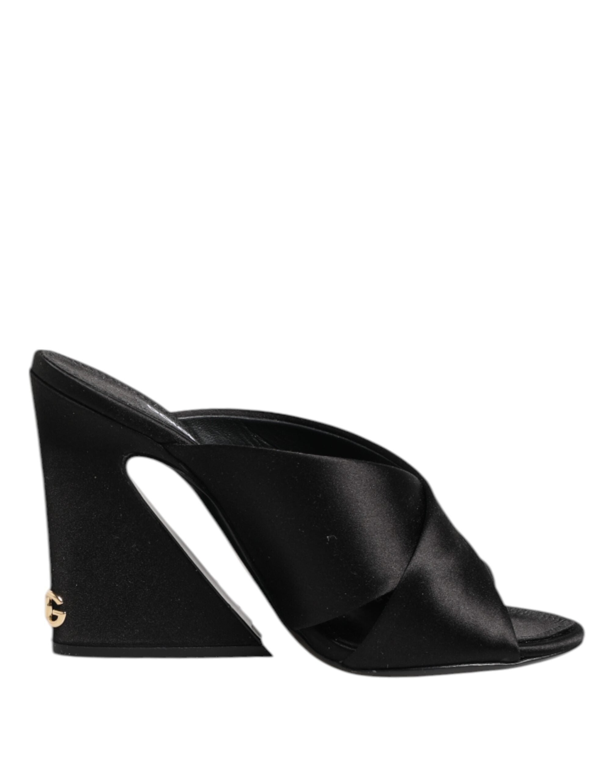Black Keira Baroque High Heel Sandals Shoes
