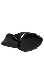 Black Keira Baroque High Heel Sandals Shoes